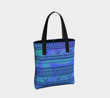 Load image into Gallery viewer, Inuit Tattoo Tote Blue: Made to Order