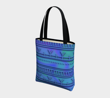 Load image into Gallery viewer, Inuit Tattoo Tote Blue: Made to Order