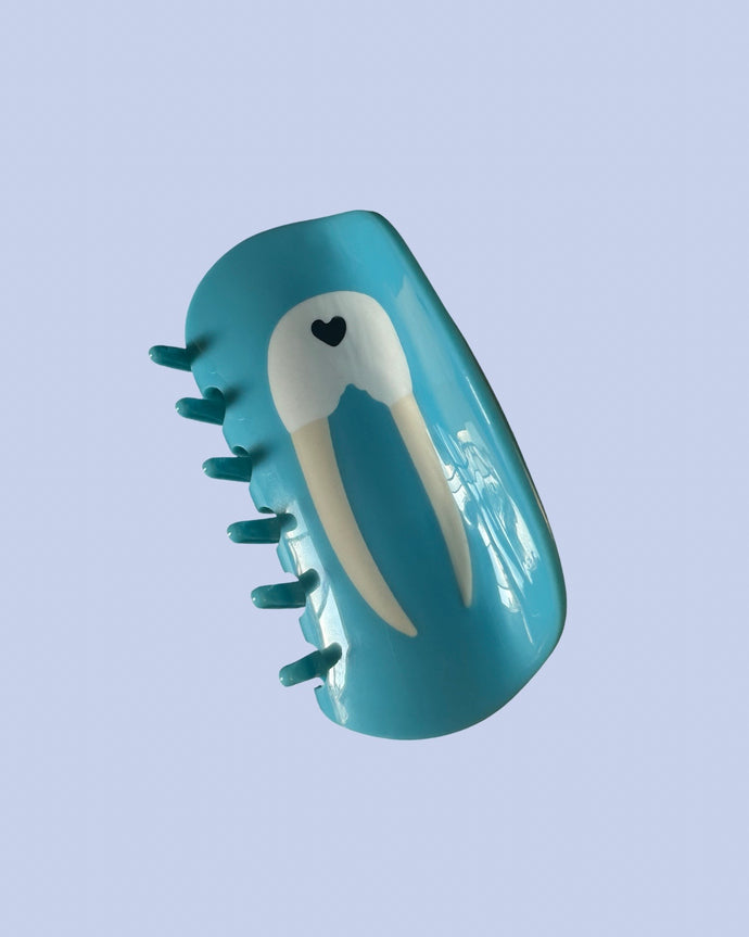 Walrus skull hair claw