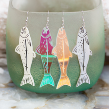 Load image into Gallery viewer, Arctic Char Earrings ( Various Colors)
