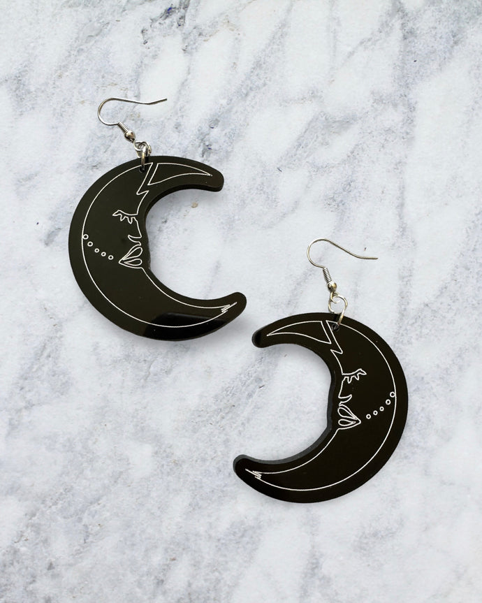 Still Moon Earrings Large