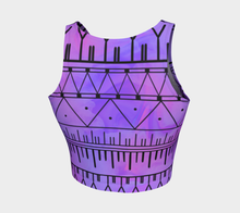 Load image into Gallery viewer, Purple and Pink Inuit Tattoo Crop Top: Made to Order
