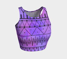 Load image into Gallery viewer, Purple and Pink Inuit Tattoo Crop Top: Made to Order
