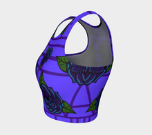 Load image into Gallery viewer, Purple Inuit Tattoo Crop Top: made to order

