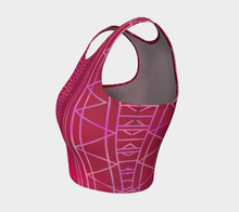 Load image into Gallery viewer, Hot Pink Inuit Tattoo Crop Top: Made to Order
