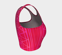 Load image into Gallery viewer, Hot Pink Inuit Tattoo Crop Top: Made to Order
