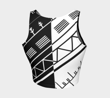Load image into Gallery viewer, Split Inuit Tattoo Crop Top: Made to Order
