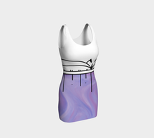 Load image into Gallery viewer, Purple Creamsicle Inuit Tattoo Dress Body Con: Made to Order
