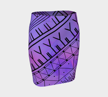 Load image into Gallery viewer, Purple and Pink Inuit Tattoo Skirt: made to order

