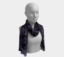 Load image into Gallery viewer, Inuit Tattoo scarf black
