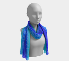 Load image into Gallery viewer, Electric blue Tunniit scarf: Made to Order
