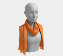 Load image into Gallery viewer, Orange Inuit Tattoo Scarf: Made to Order
