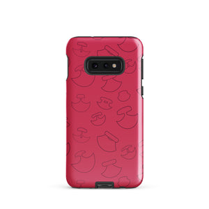 Pink ulu with dark lines phone Tough case for Samsung