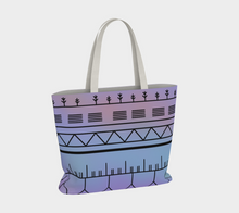 Load image into Gallery viewer, Purple Inuit Tattoo Large Tote
