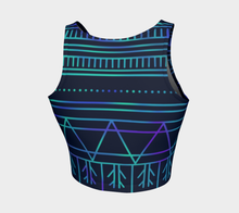 Load image into Gallery viewer, Northern Lights Inspired Crop Top
