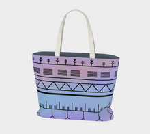 Load image into Gallery viewer, Purple Inuit Tattoo Large Tote
