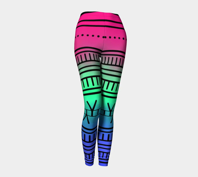 Watermelon blues leggings