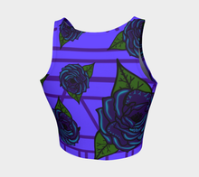 Load image into Gallery viewer, Purple Rose Tunniit Crop Top
