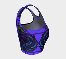 Load image into Gallery viewer, Purple Rose Tunniit Crop Top
