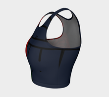 Load image into Gallery viewer, Navy Rose Tunniit Crop Top
