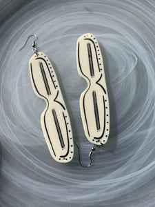 Extra Large Snow Goggle Earrings Pre Order